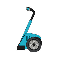 Two wheels electric scooter vector illustration graphic design