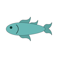 Fish seafood symbol vector illustration graphic design