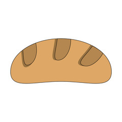 Bread fresh food vector illustration graphic design