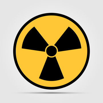 radiation icon symbol on white background,Vector illustration