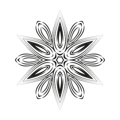 Vintage decorative elements. Mandala. Round ornament background.