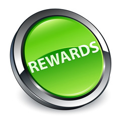Rewards 3d green round button
