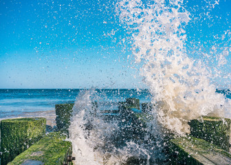 Wave Hitting Pier