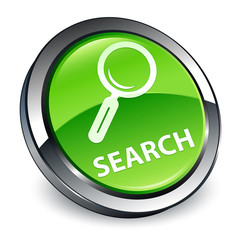 Search 3d green round button