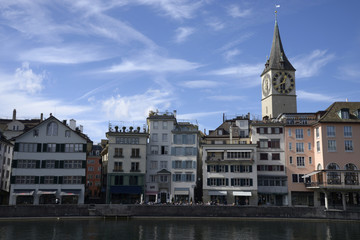 Fototapeta na wymiar Zürich Limmat - Schweiz