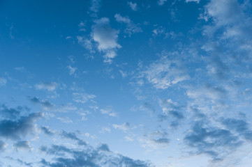Naklejka na ściany i meble early morning blue sky