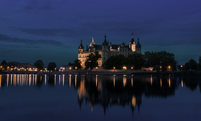 Fototapeta na wymiar Schloss-Schwerin
