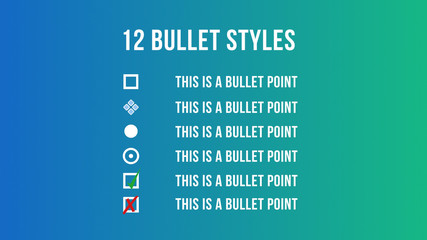 Bullet Points Pack