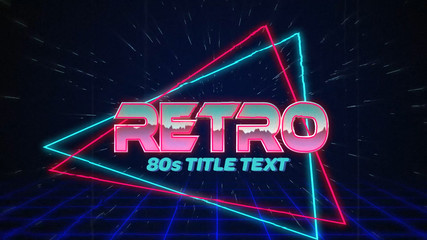 Retro 80s Titles