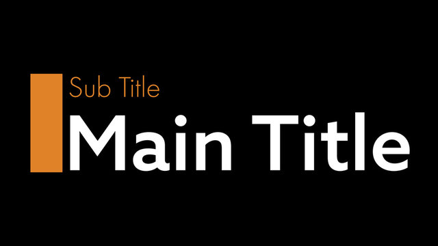 Tri Color Frame Titles