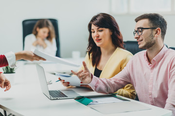 Colleagues at office