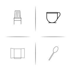 Fototapeta na wymiar Home Appliances And Equipment simple linear icon set.Simple outline icons