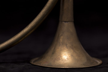 A part of a French Horn bugle