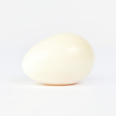 Boiled quail eggs isolated on white background