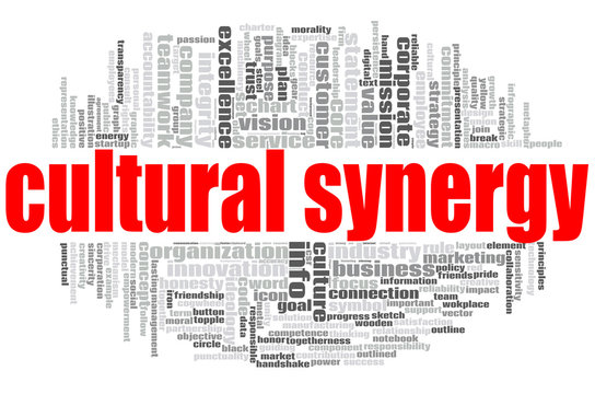Cultural synergy word cloud