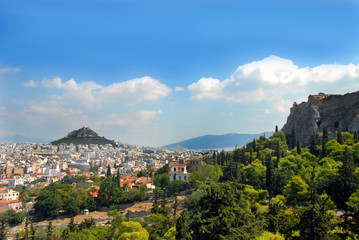 Fototapeta na wymiar Lycabettus view in Athens
