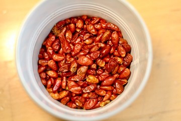 Vibrant chilli pot
