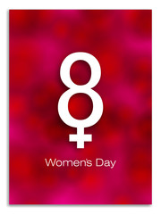 8 March. International Women's Day. Happy Mother's Day. 8 March in blurred style