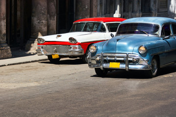 Old cars. Cuba, Havana