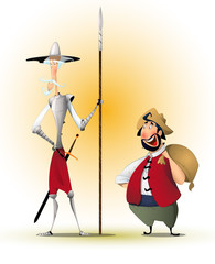 Don Quixote and Sancho Panza - 195552055