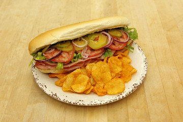 Cold cuts sandwich