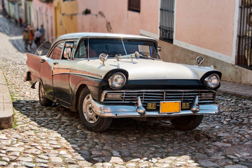 Old cars. Cuba, Trinidad