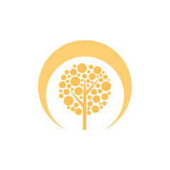 Tree logo design template, symbol for company, use this logo for your company