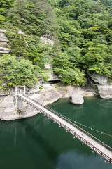 To-no-Hetsuri , A spectacular sight of a carved rock face millions of years in the making. To no Hetsuri is a popular sightseeing spot in Fukushima Prefecture.