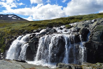 Obraz premium Little waterfall in Norway