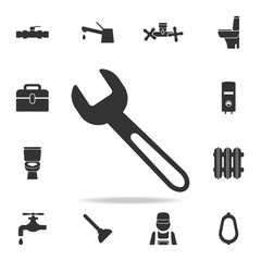 wrench icon. Detailed set of plumber element icons. Premium quality graphic design. One of the collection icons for websites, web design, mobile app