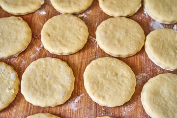 Round Fresh Dough for Dampfnudle