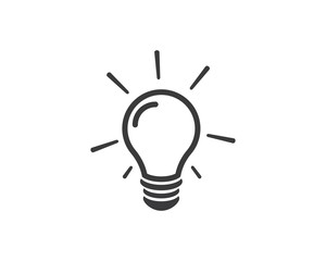 bulb logo vector ilustration