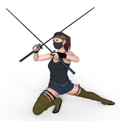 Obraz premium 女性剣士