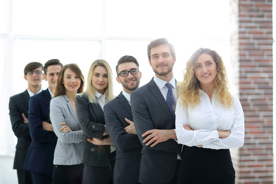 portrait of confident business team