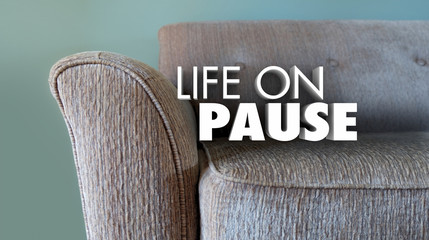 Life on Pause Take Break Holiday Time Off Couch 3d Illustration