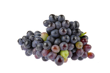 Grapes in white background