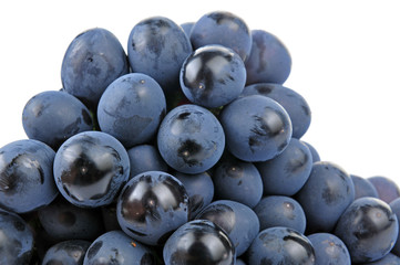 Grapes in white background