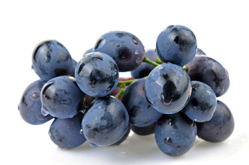 Grapes in white background