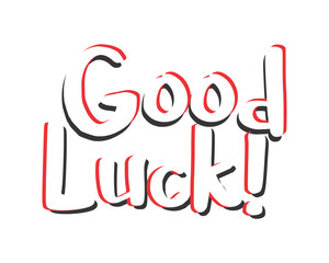 good luck typography typographic creative writing text image 1