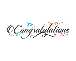 congratulations typography typographic creative writing text image