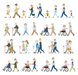 様々な人々のイラスト / 家族