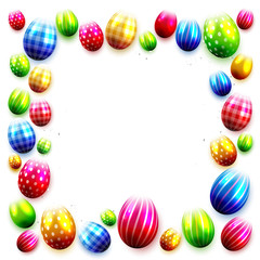 Colorful Easter eggs background