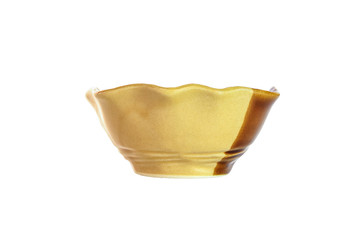 Ceramic bowls are placed on a white background.