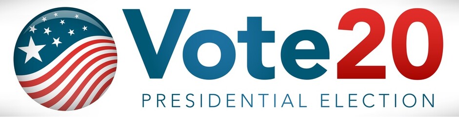 Election header banner with Vote