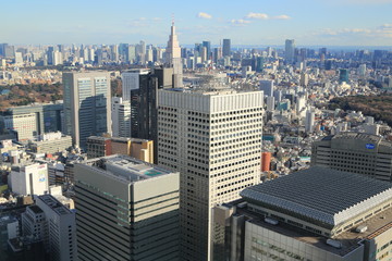 新宿より望む東京のビル風景