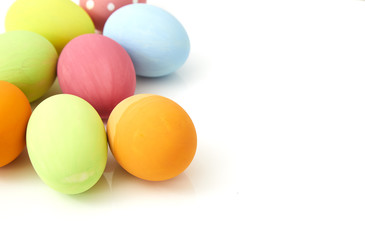 Easter Festival Backgrounds with colored eggs