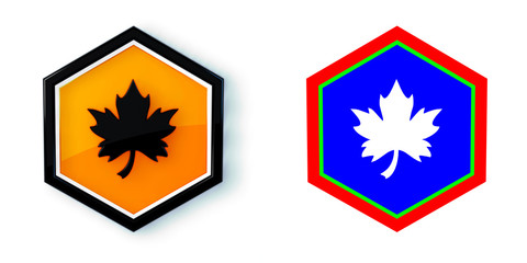 Ikona sześciobok 3D sześciokąt