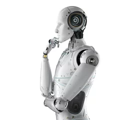 Fotobehang humanoid robot thinking © phonlamaiphoto