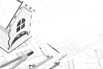 Project,development of constructions of the house.