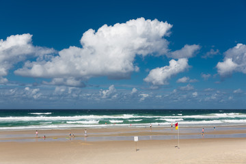 Gold Coast beaches on a sunny day